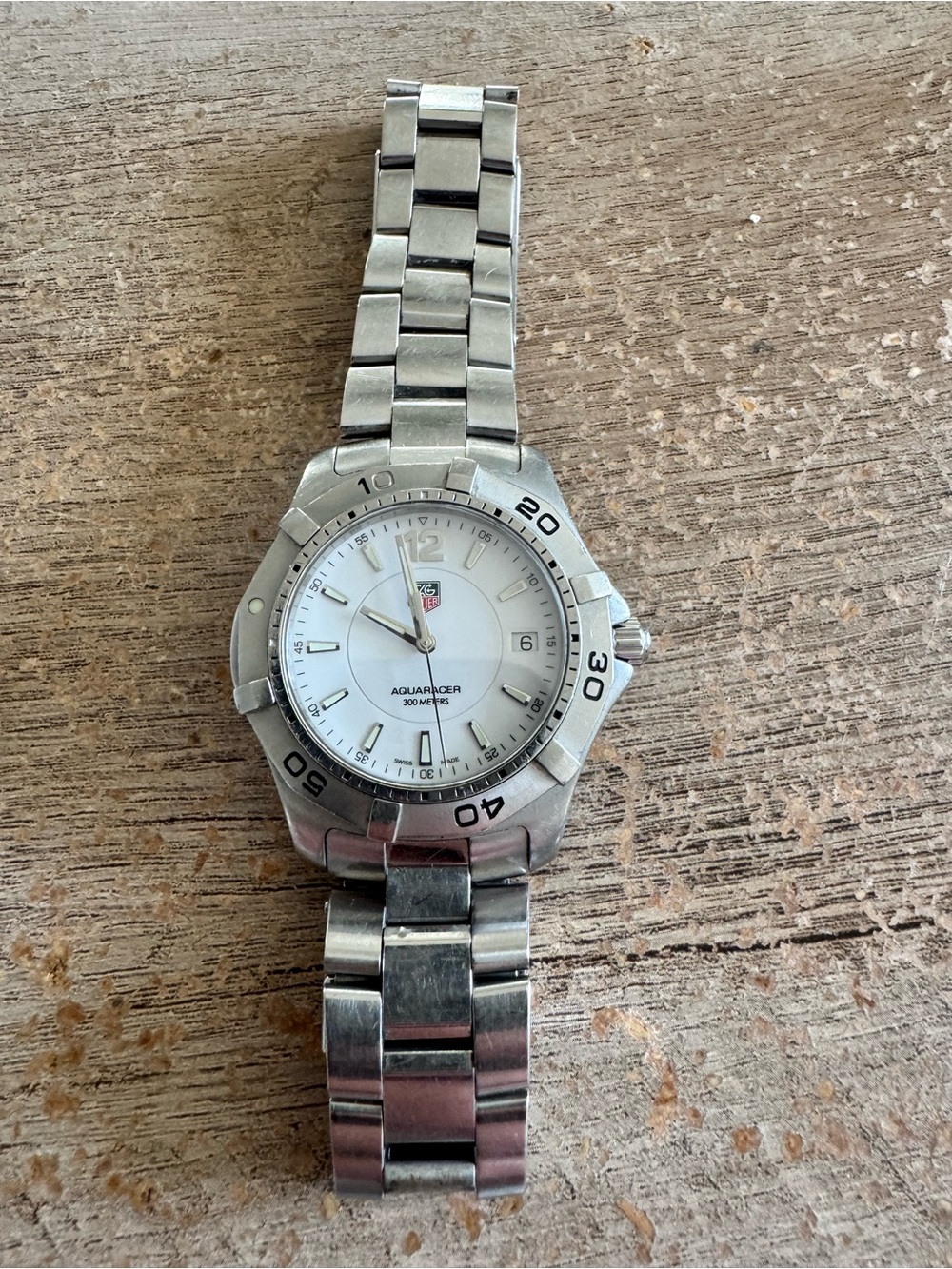 Tag Heuer Aquaracer Stainless Steel Watch - White Dial very sharp - Picture 7 of 14